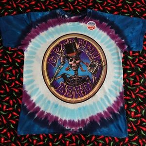 Liquid blue queen of spades Grateful Dead Tee